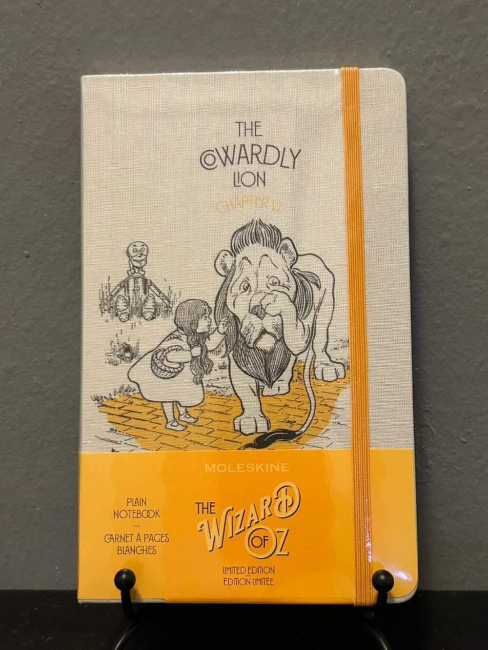 Moleskin in Limited Edition, Wizard of Oz Notebook, Cowardly Lion 5” x 8.25”
